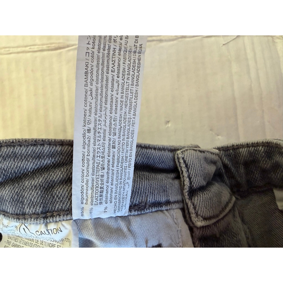 Women's ZARA Gray Straight Leg Jeans Size 4 - Picture 4 of 6